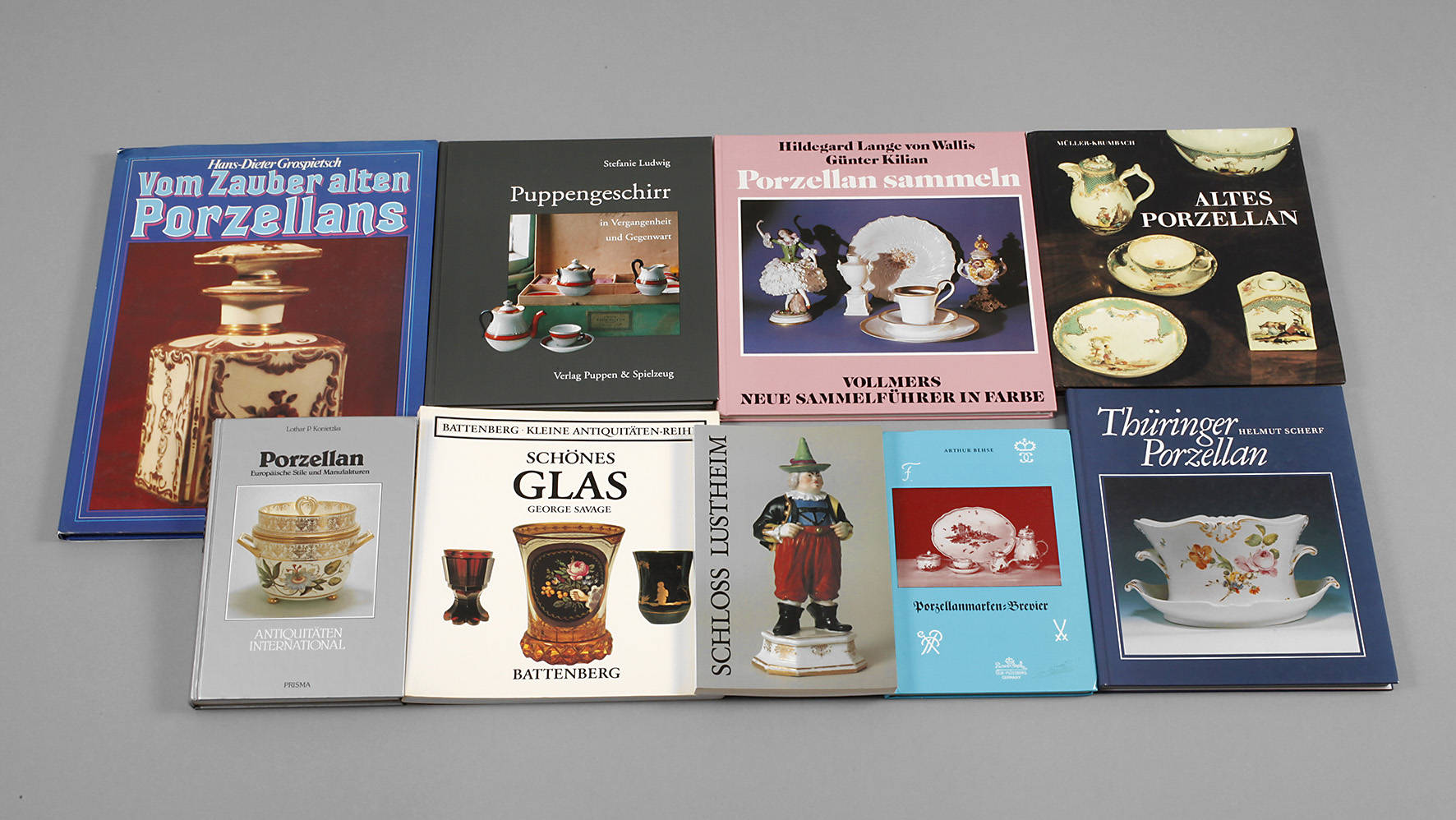 Konvolut Fachliteratur Porzellan