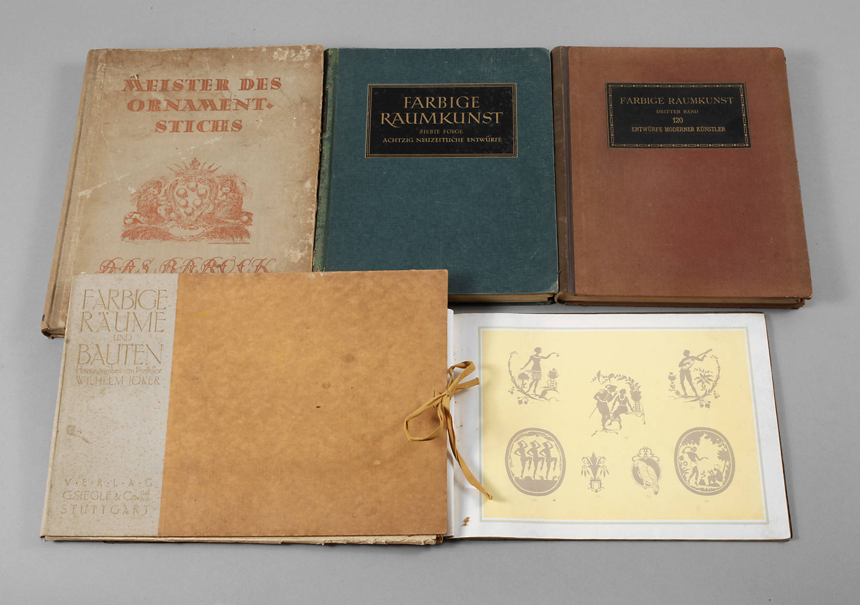 Konvolut Fachliteratur Raumkunst