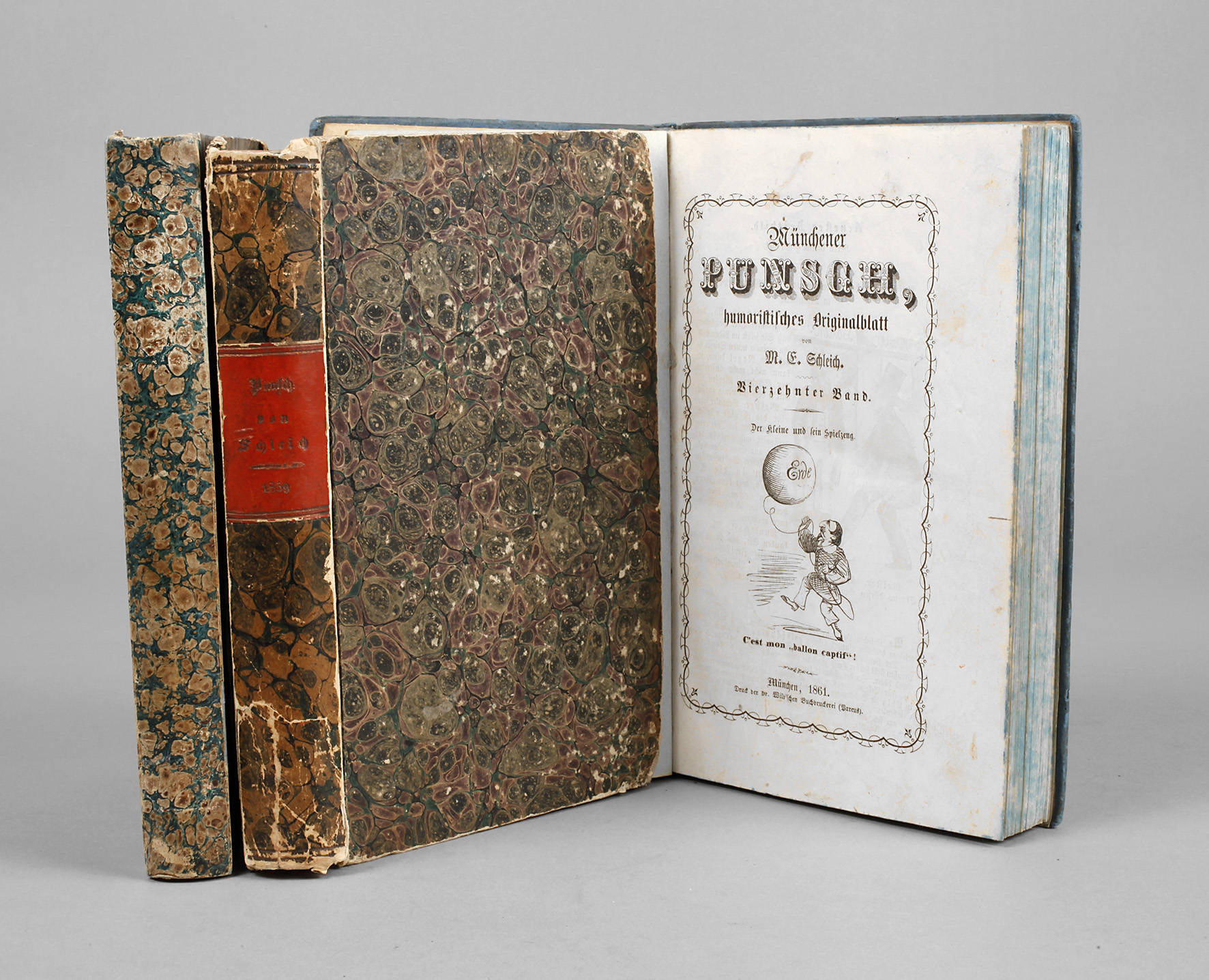 Satirezeitschrift Münchener Punsch um 1860