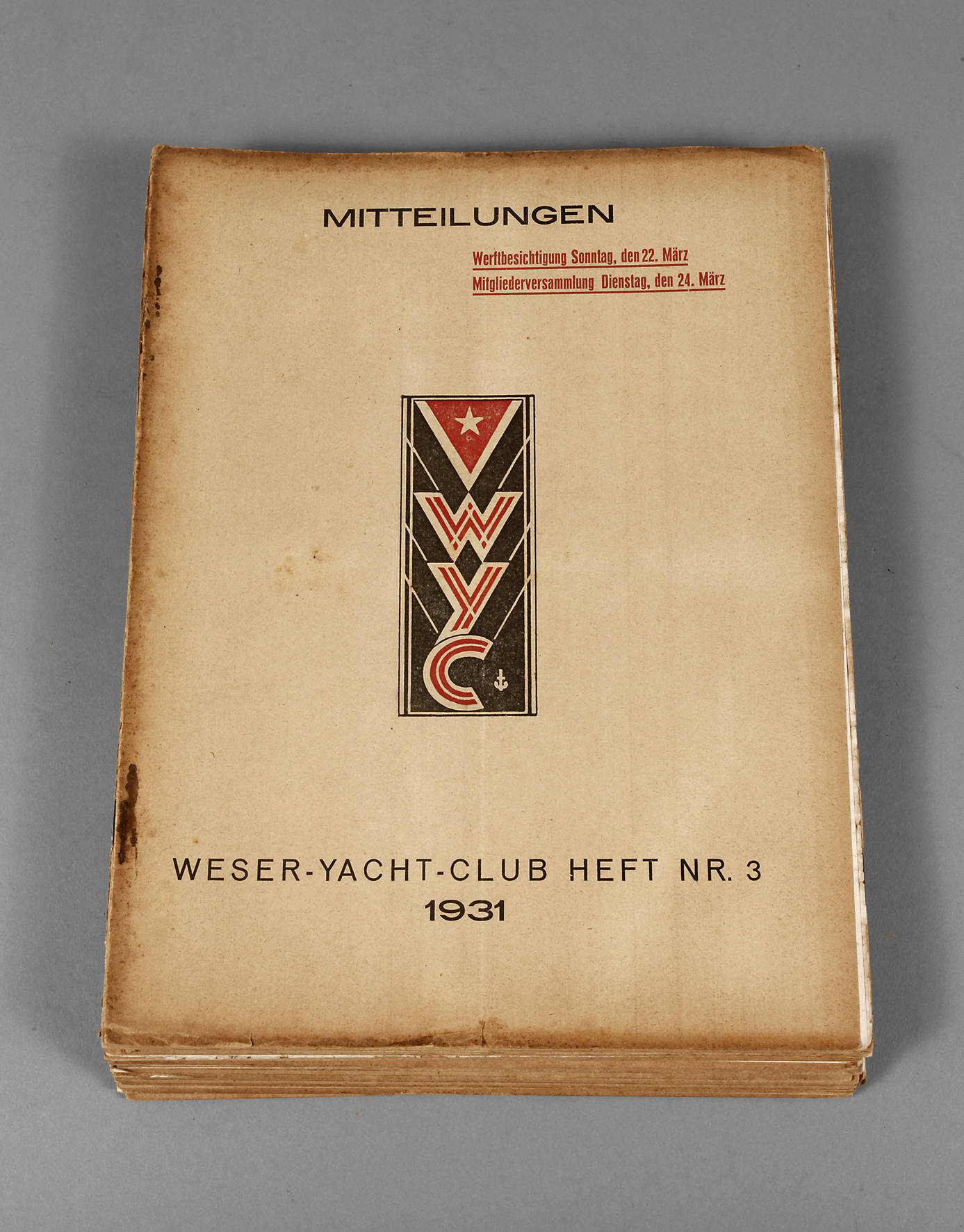 Weser-Yacht-Club 1926 bis 1931