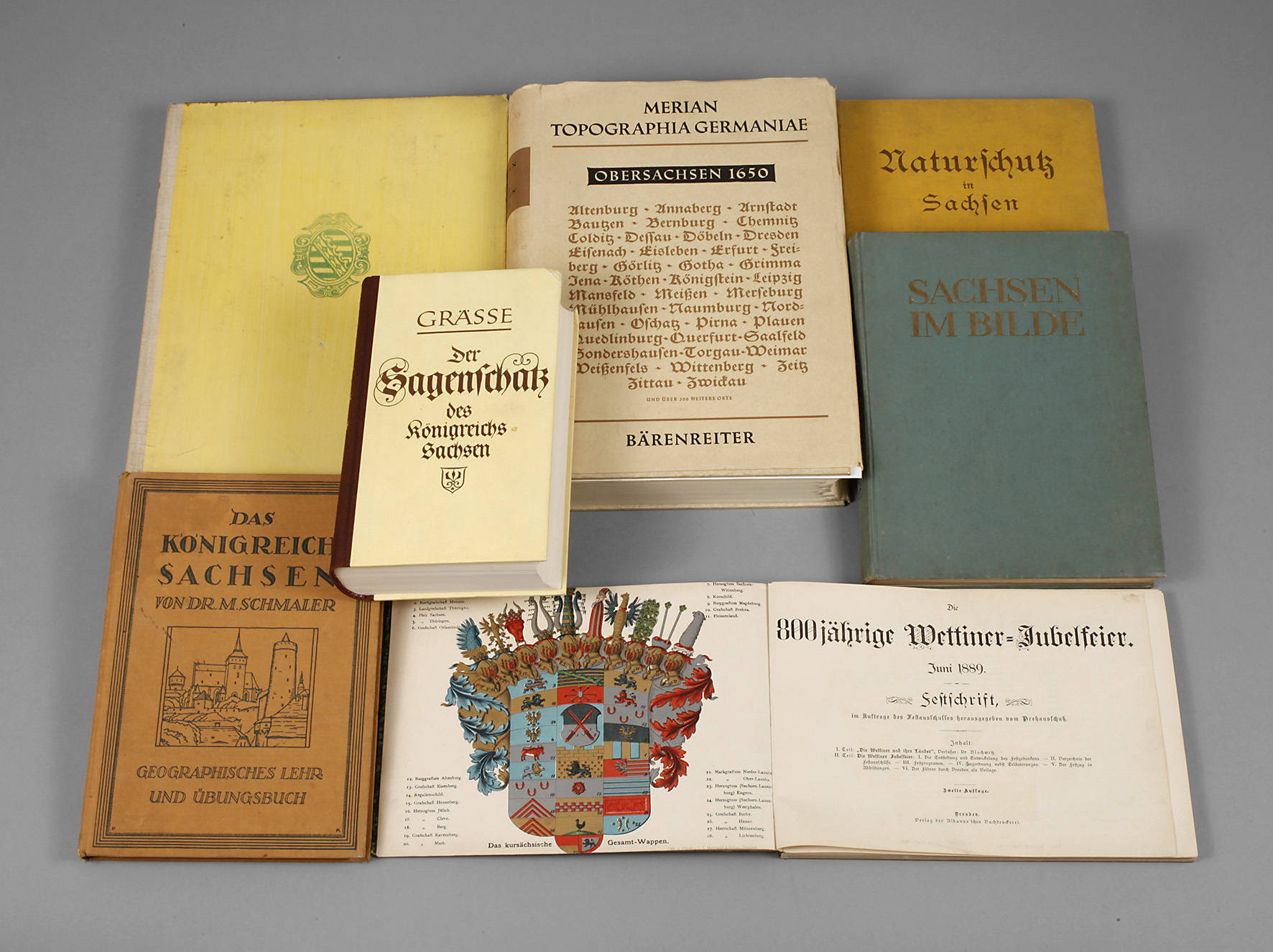 Konvolut Fachliteratur Landeskunde Sachsen