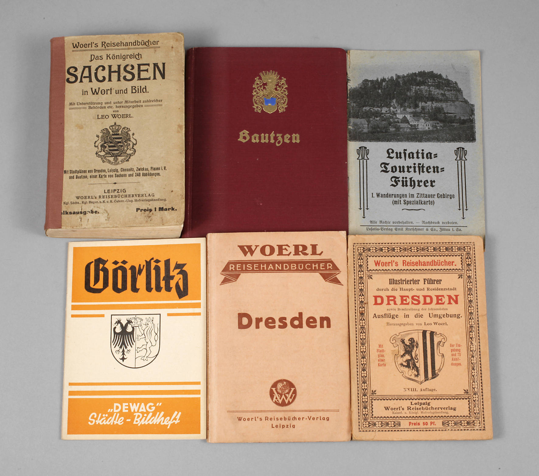 Sammlung Reiseführer Sachsen