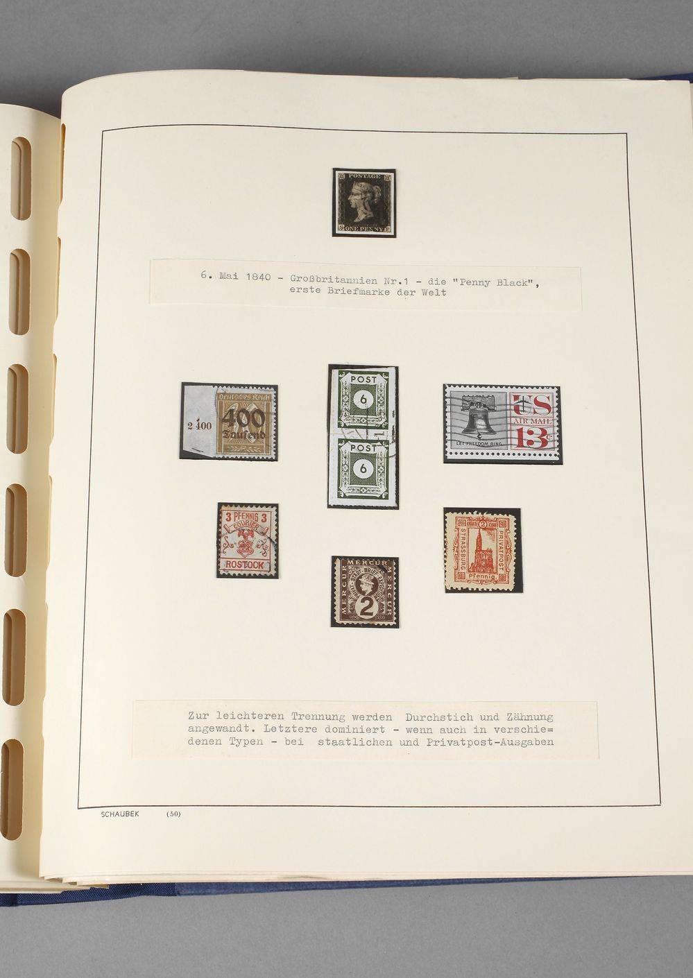 Briefmarkenalbum postalische Besonderheiten und Musikgeschichte