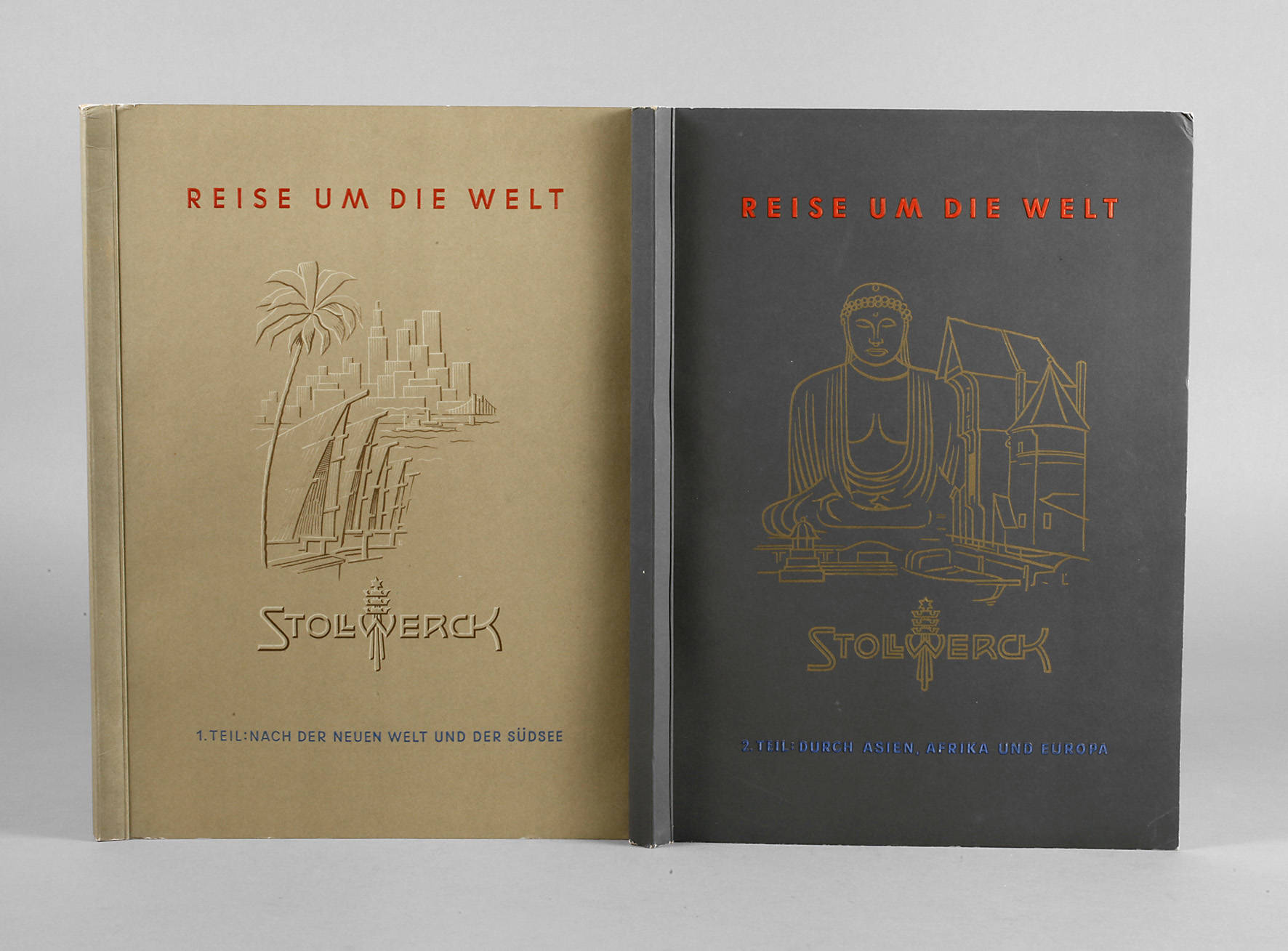 Zwei Stollwerck Sammelbilderalben