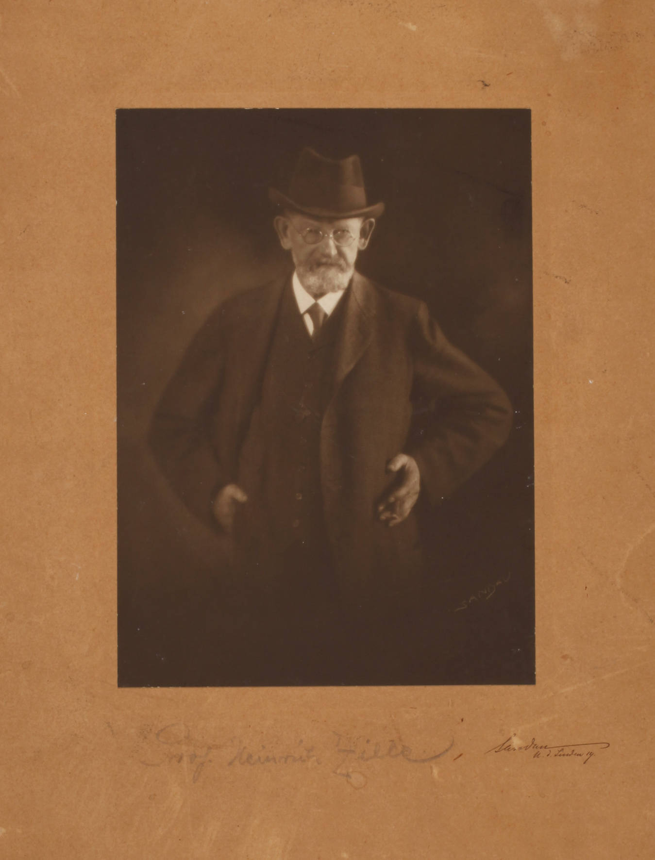 Ernst Sandau, Portraitfoto Heinrich Zille