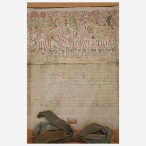 Lehrbrief der Metzgerinnung Kreuznach