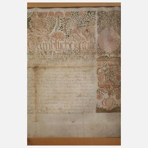 Lehrbrief der Metzgerinnung Kreuznach