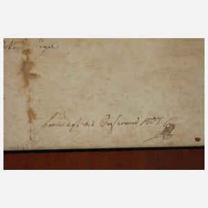 Lehrbrief der Segelmacher Flensburg