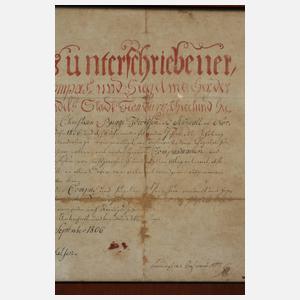 Lehrbrief der Segelmacher Flensburg