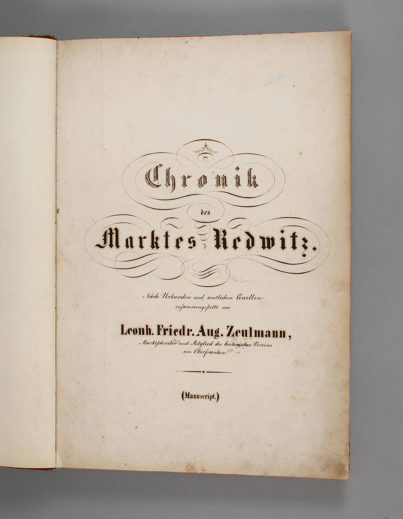 Manuskript Chronik Marktredwitz