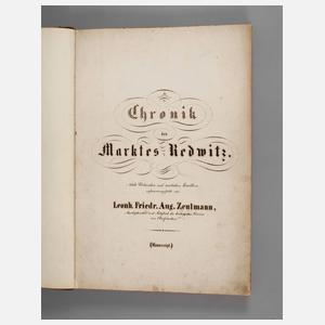 Manuskript Chronik Marktredwitz