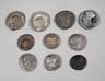 Zehn antike Münzen