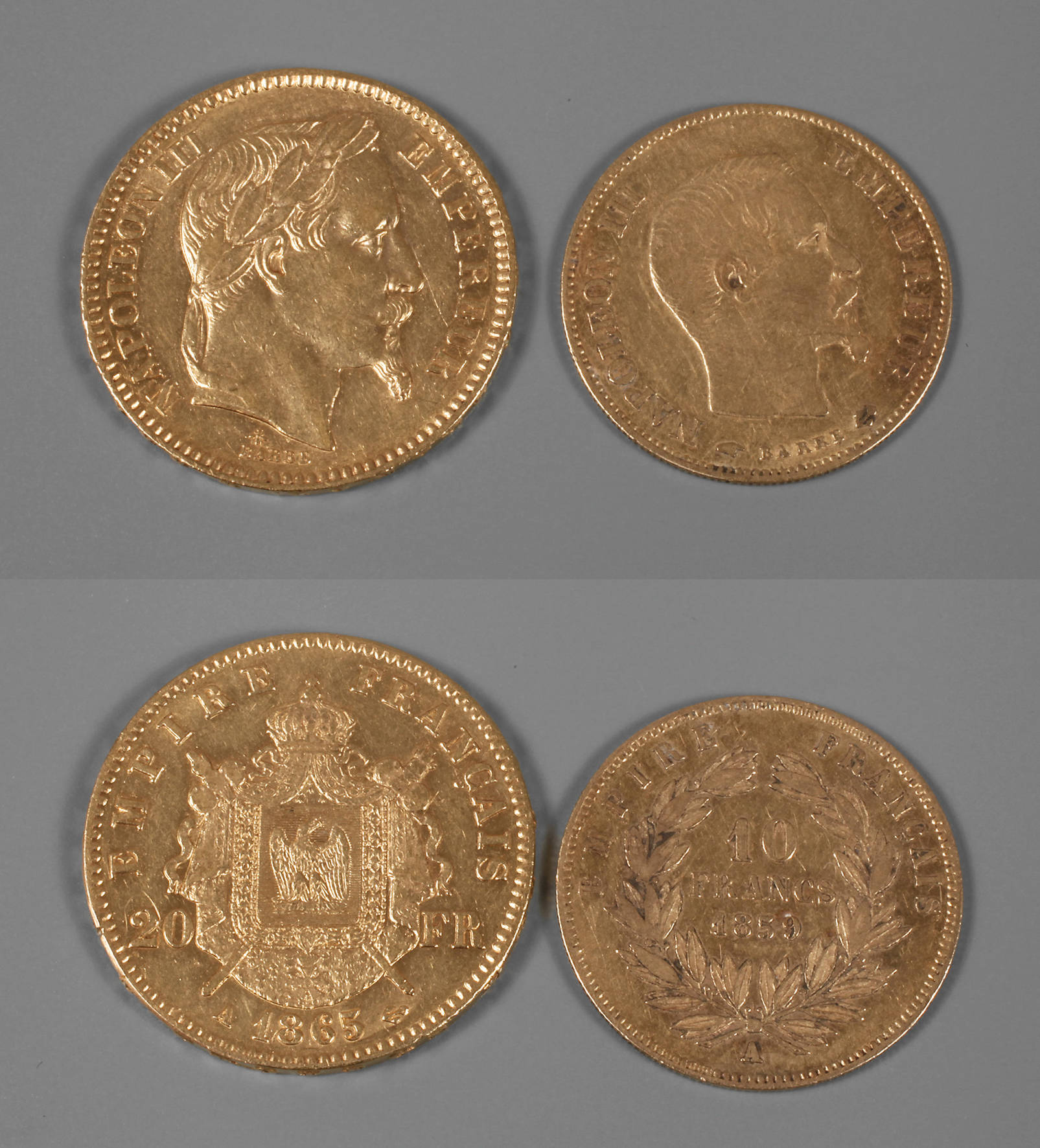 Zwei Goldmünzen Frankreich