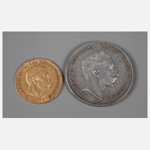 Zwei Münzen Preußen