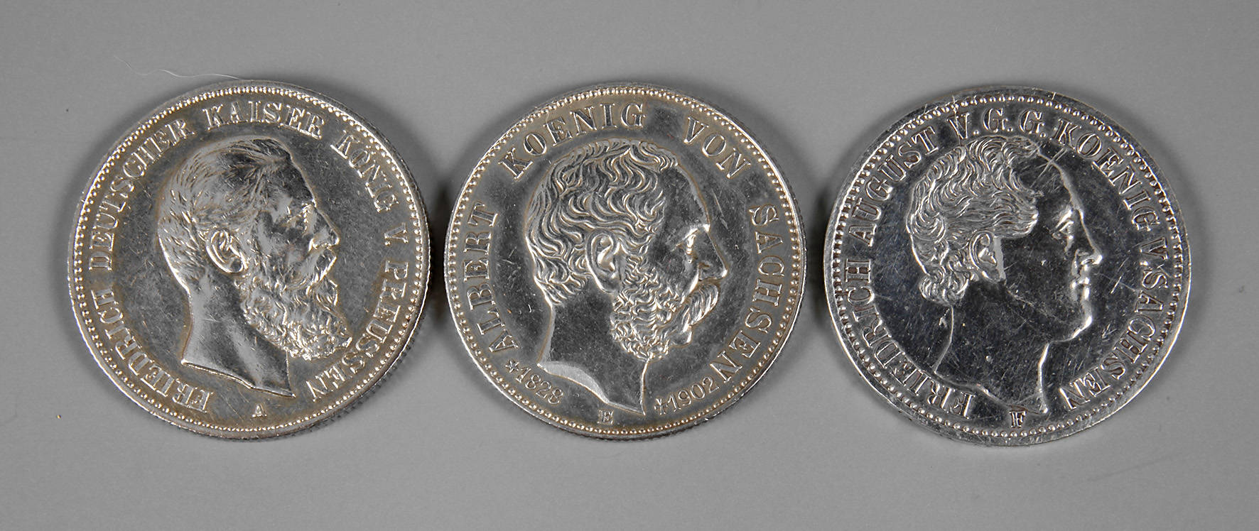 Drei Münzen Deutsches Reich