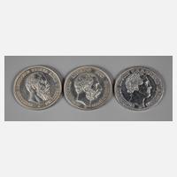 Drei Münzen Deutsches Reich111