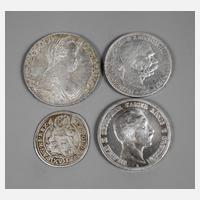 Vier Silbermünzen111