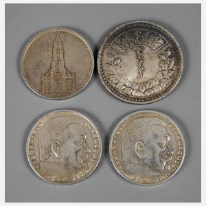 Drei Münzen III. Reich