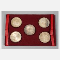 Fünf Gedenkmünzen DDR111