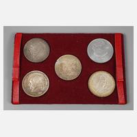 Fünf Gedenkmünzen DDR111