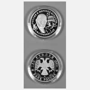 Platinmünze Russland