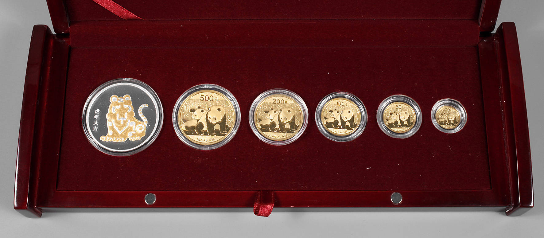 Seltener Münzsatz Gold China