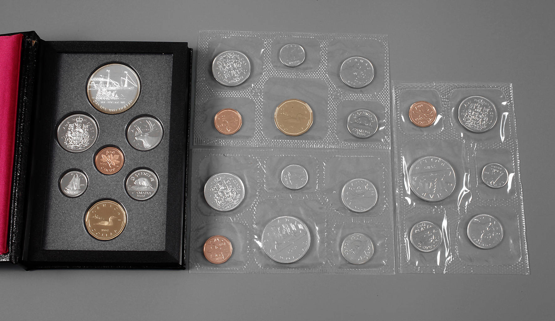 Vier Münzsätze Kanada