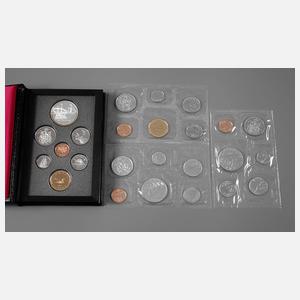 Vier Münzsätze Kanada