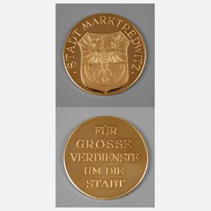 Goldene Verdienstmedaille Marktredwitz