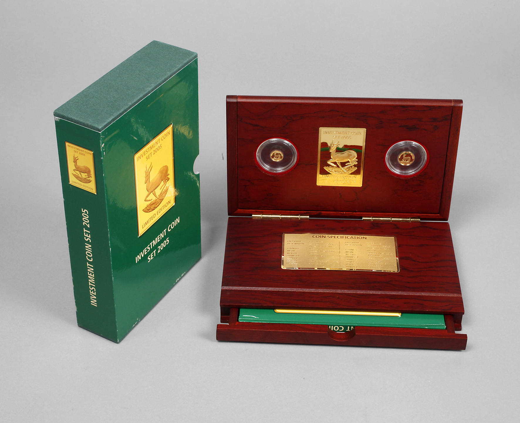 Zwei Goldmünzen Südafrika