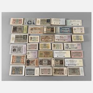 Sammlung Reichsbanknoten