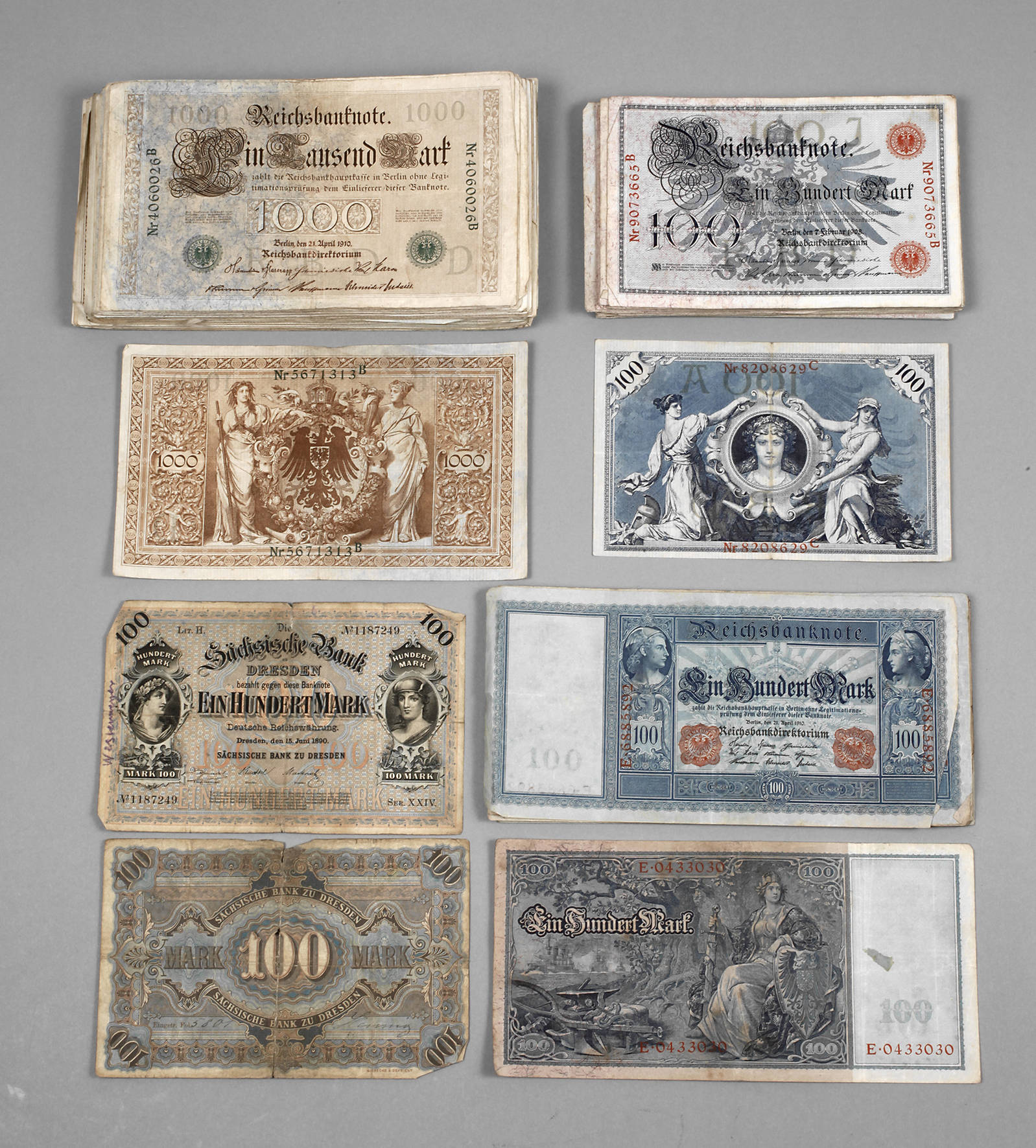 Konvolut Banknoten Deutsches Reich