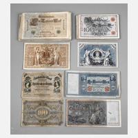 Konvolut Banknoten Deutsches Reich111