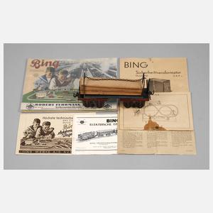 Bing Langholzwagen und Katalog