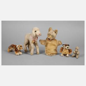 Steiff Konvolut Plüschtiere