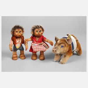 Steiff Macki & Micki sowie Frischling