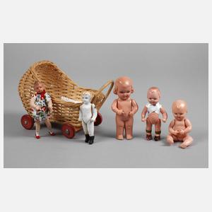 Konvolut Puppenstubenpuppen