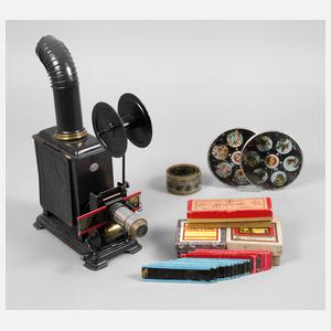 Josef Falk Kinematograph/Laterna Magica mit Zubehör