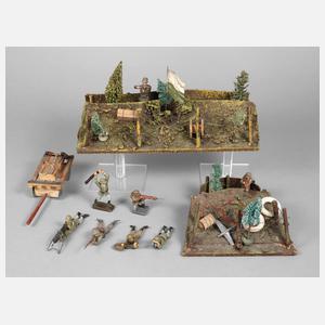 Schützengräben mit Zubehör