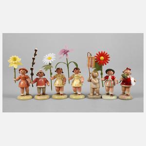 Konvolut Blumenkinder Erzgebirge