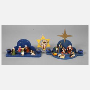 Konvolut Weihnachtsdekoration Erzgebirge