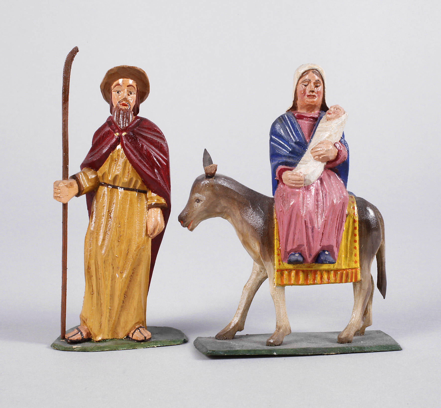 Paar Krippenfiguren Erzgebirge