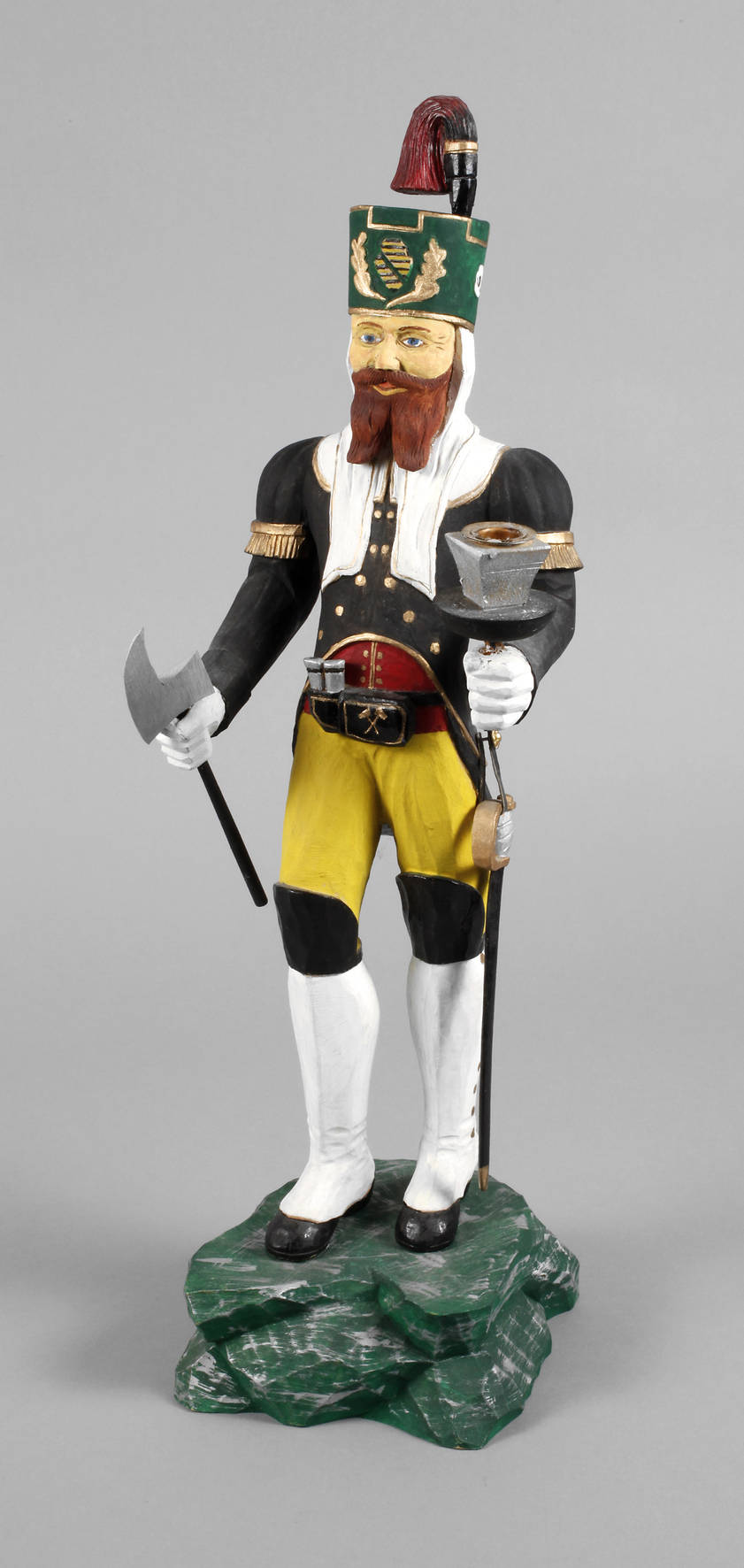 Große Lichterfigur als Bergmann