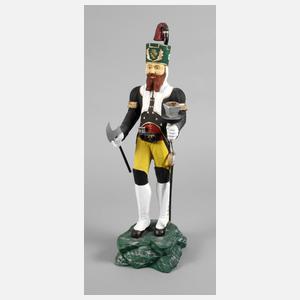 Große Lichterfigur als Bergmann