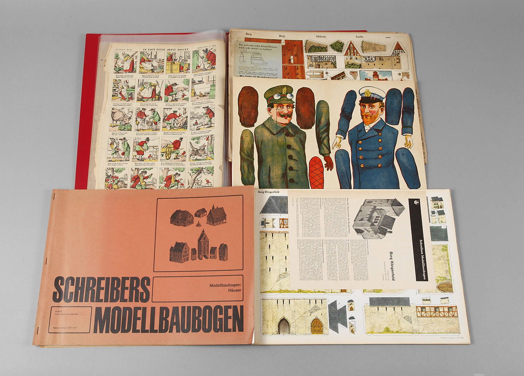 Konvolut Modellbaubögen