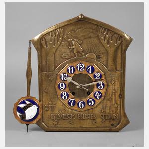 Museale Jugendstil Wanduhr