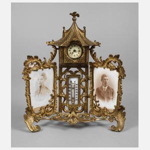 Schreibtischuhr mit Thermometer