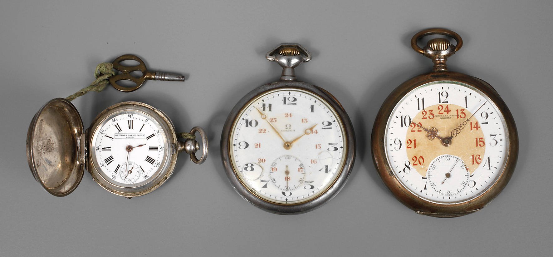 Drei Taschenuhren