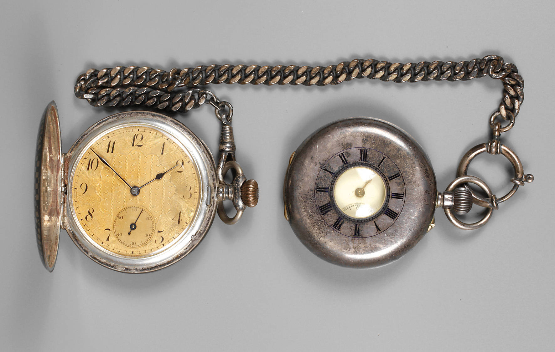 Zwei Taschenuhren Silber