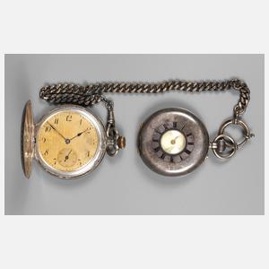 Zwei Taschenuhren Silber